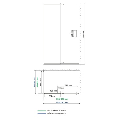 Душевой уголок WasserKRAFT Main 120x90 41S07 Хром Прозрачное стекло