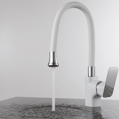 Смеситель для кухни D&K Berlin Steinbeis DA1432916 Хром Белый