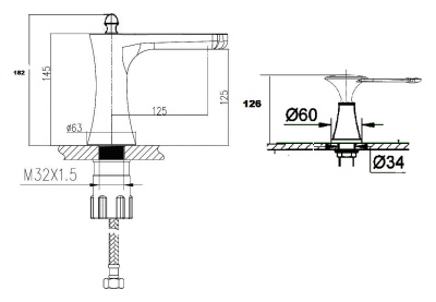 Смеситель для раковины Artik Yasmina 8003 B01 Хром