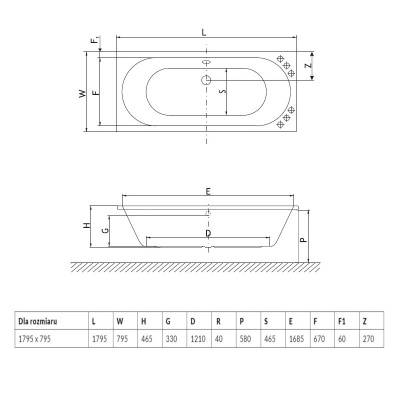 Акриловая ванна Excellent Oceana 170x75 без гидромассажа