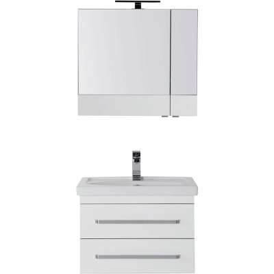 Комплект мебели для ванной Aquanet Сиена 70 196507 подвесной Белый