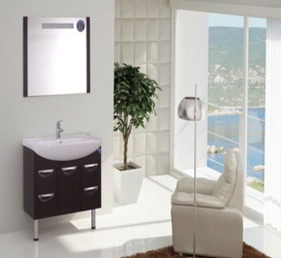 Тумба с раковиной SanVit Лайм Lux 90 в цвете Ral Шоколад