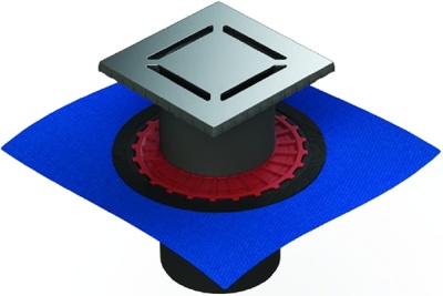 Душевой трап Berges Wasserhaus Zentrum Norma 100x100 090462 с решеткой Матовый хром