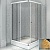 Душевой уголок Radomir 100x90 L 1-03-1-1-0-1211 с поддоном профиль Белый стекло матовое