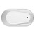 Акриловая ванна BelBagno BB301 153x80 Белая