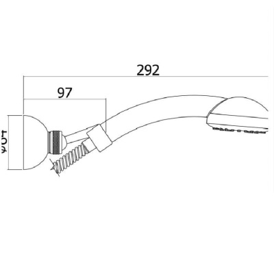 Душевой гарнитур Paffoni Trieste Bis ZDUP082CR Хром