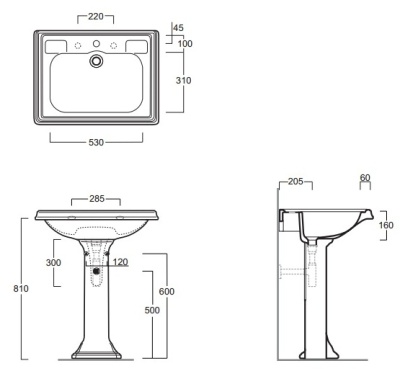Раковина Simas Arcade AR 854 Белая