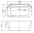 Акриловая ванна BelBagno BB303 160x80 Белая