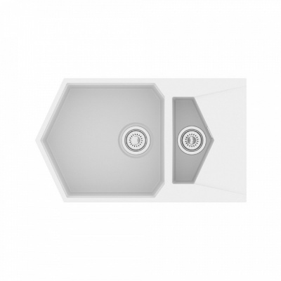 Кухонная мойка KitKraken Pond White 85 Белая