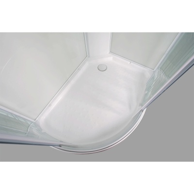 Душевая кабина Bolu Sektors 80х110 BL-110n R профиль Белый стекло прозрачное с художественным рисунком