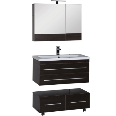 Комплект мебели для ванной Aquanet Нота 90 230298 подвесной Венге