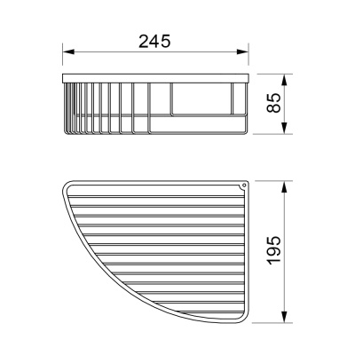 Полка корзина Novella Сesta CS-14211 Хром