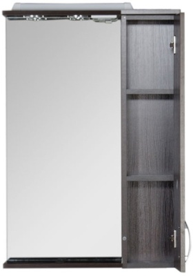 Зеркало со шкафом Aquanet Донна 60 168938 с подсветкой R Венге