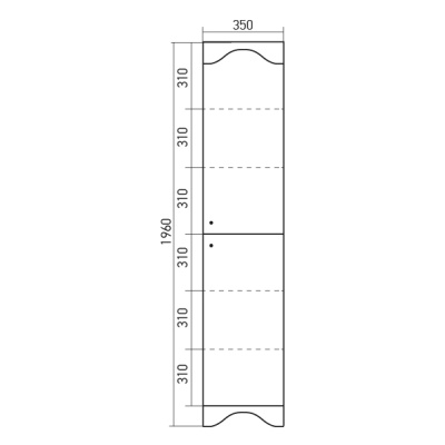 Шкаф пенал Mixline Крит 35 521791 Патина серебро