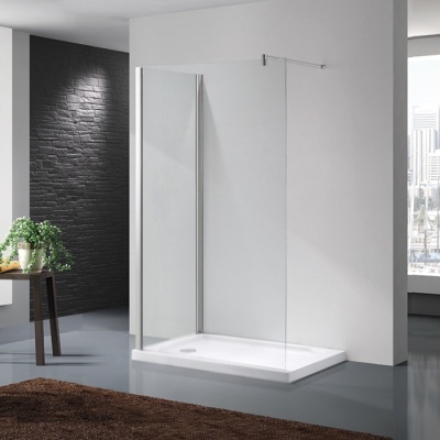 Душевая перегородка RGW Walk In WA-05 110x90 профиль Хром стекло прозрачное