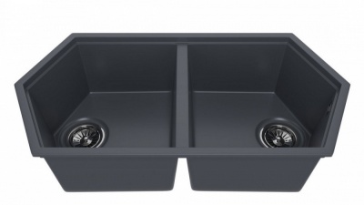 Кухонная мойка KitKraken Gulf Graphite 85 Темно-серая