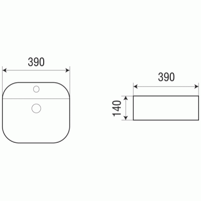 Раковина WeltWasser Elbach 2230 39 10000003822 Белый глянец