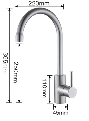 Смеситель для кухни Frap F4052 Сатин