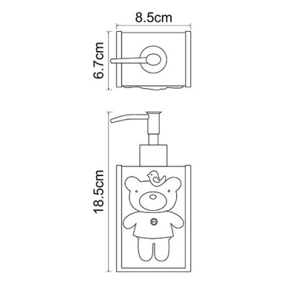 Дозатор для жидкого мыла WasserKRAFT Lossa K-3499 Синий