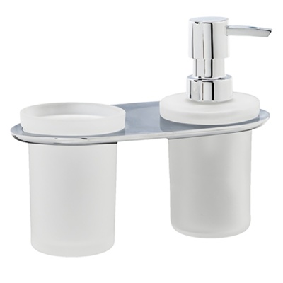 Держатель стакана и дозатора WasserKRAFT Kammel К-8389 Хром Держатель стакана и дозатора WasserKRAFT Kammel К-8389 Хром