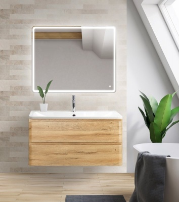 Тумба под раковину BelBagno ALBANO-800-2C-SO-RR подвесная Rovere Rustico