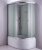Душевая кабина Niagara NG-2310 120x80 L стекло матовое задние стенки белые