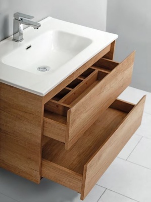 Тумба под раковину BelBagno Kraft 90 KRAFT-900-2C-SO-RT подвесная Табачный дуб