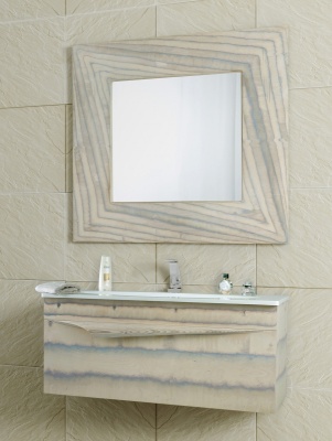 Тумба под раковину Aqwella Clarberg Papyrus Wood 100 Pap-w.01.10/LIGHT подвесная Светлое дерево