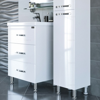 Тумба с раковиной СанТа Виктория 60 700122N Белая