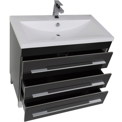 Комплект мебели для ванной Aquanet Верона 90 230317 Черный