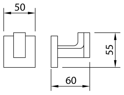Крючок Clever Urban 99459 Хром