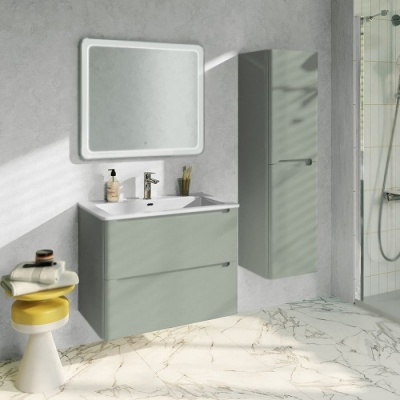 Тумба с раковиной Iddis Edifice 60 подвесная Фисташково-серая