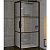 Душевой уголок Riho Grid 130x100 профиль Черный стекло прозрачное