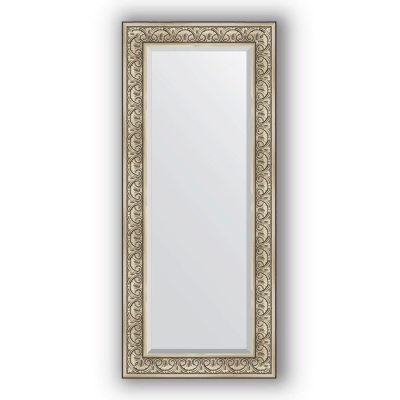Зеркало Evoform Exclusive 150х65 Барокко серебро