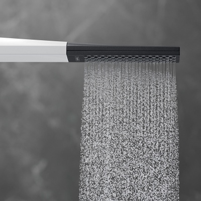 Ручной душ Hansgrohe Rainfinity 26866700 Белый матовый Черный