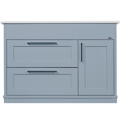 Комплект мебели для ванной ValenHouse Эйвори 105 AVК105С Серый ручки Хром