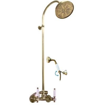 Душевая система Rav Slezak Morava Retro MK581.5/3LSM Бронза