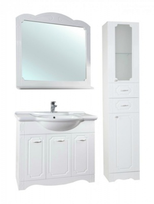 Тумба c раковиной Bellezza Кантри 95 Белая