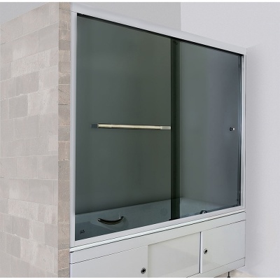 Душевая дверь в нишу Pucsho Vorhang 3100 TR 180 профиль Хром стекло тонированное