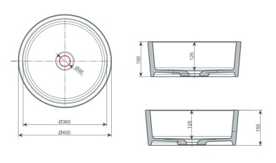 Раковина-чаша Kolpa San Oriana On 40 Белая