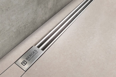 Душевой лоток Berges Wasserhaus Super Slim 1000 091055 с решеткой Хром глянец