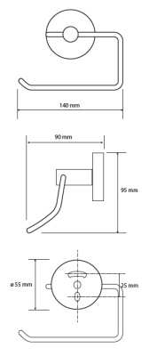 Держатель туалетной бумаги Bemeta White 104112044 Белый матовый Держатель туалетной бумаги Bemeta White 104112044 Белый матовый