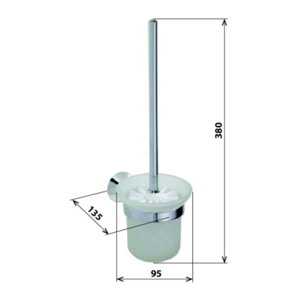 Ершик для унитаза Bemeta Oval 118413011 Хром