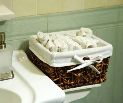 Корзина для белья WasserKRAFT Exter 25x22,5x15 WB-160-M Коричневая