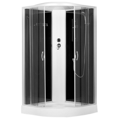 Душевая кабина Erlit Comfort ER3509P 90x90 задняя стенка Белая стекло матовое