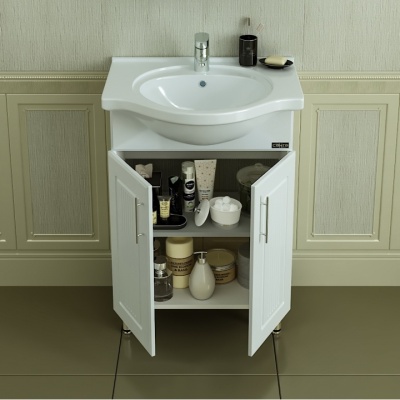 Тумба с раковиной СанТа Сиэтл 60 Белая