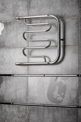 Водяной полотенцесушитель Тругор ПМ нп 2 П 60x50 с полкой Хром