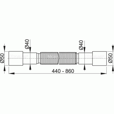 Фановая труба Alcaplast A702 гофровая Белая Фановая труба Alcaplast A702 гофровая Белая