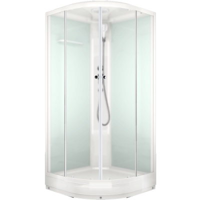 Душевая кабина Domani-Spa Delight 88 80x80 DS01D88LWM00 профиль Белый задние стенки Белые