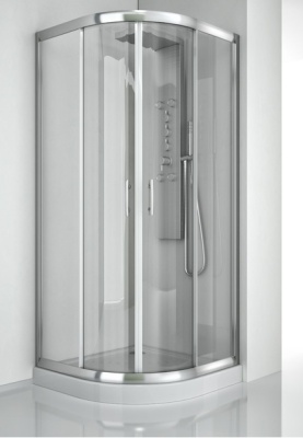 Душевой уголок Aquanet Alfa NAA2142 100x100 профиль Хром стекло прозрачное